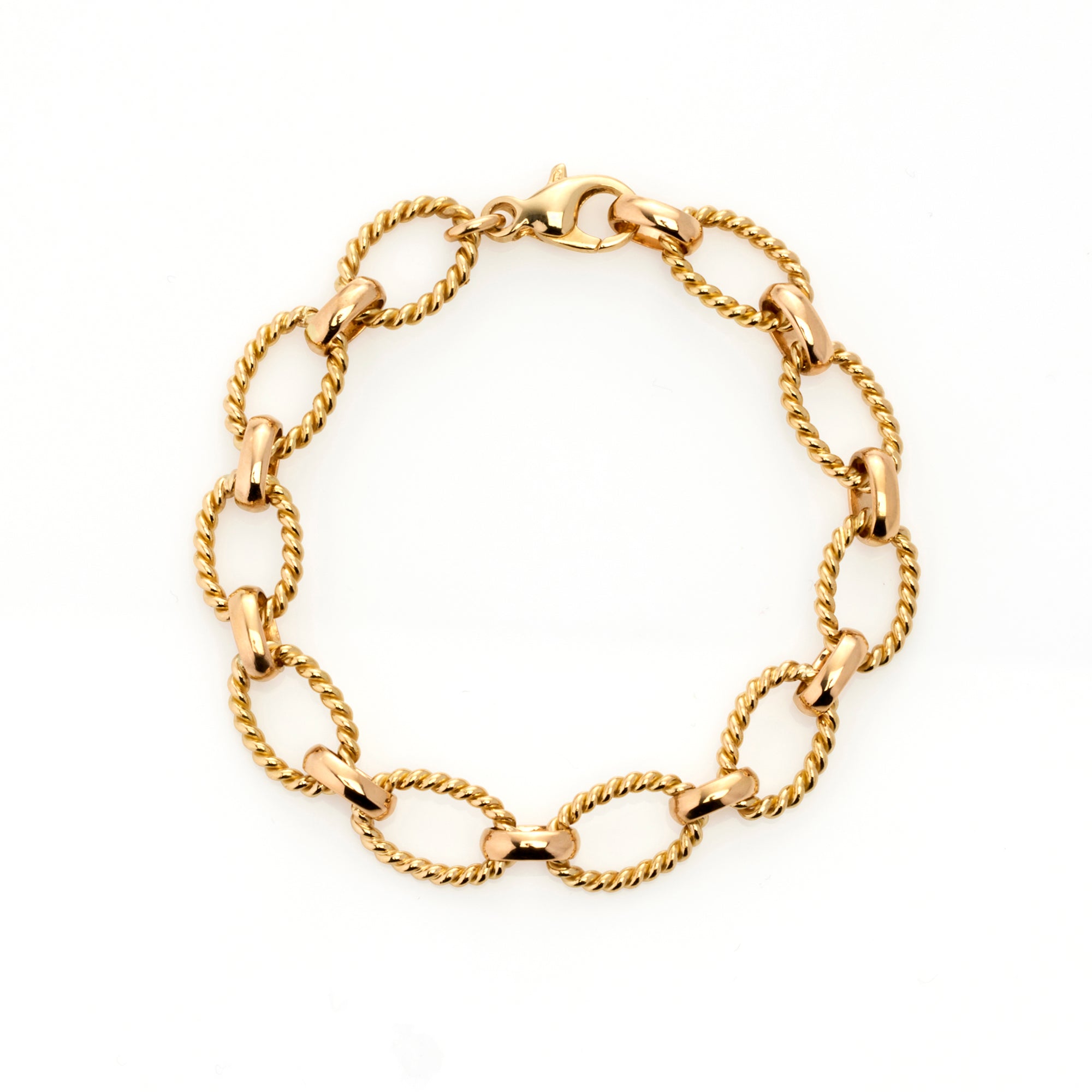 Bracelet Twistées Gold Diamants - Diamonds and yellow gold - Yvonne Léon