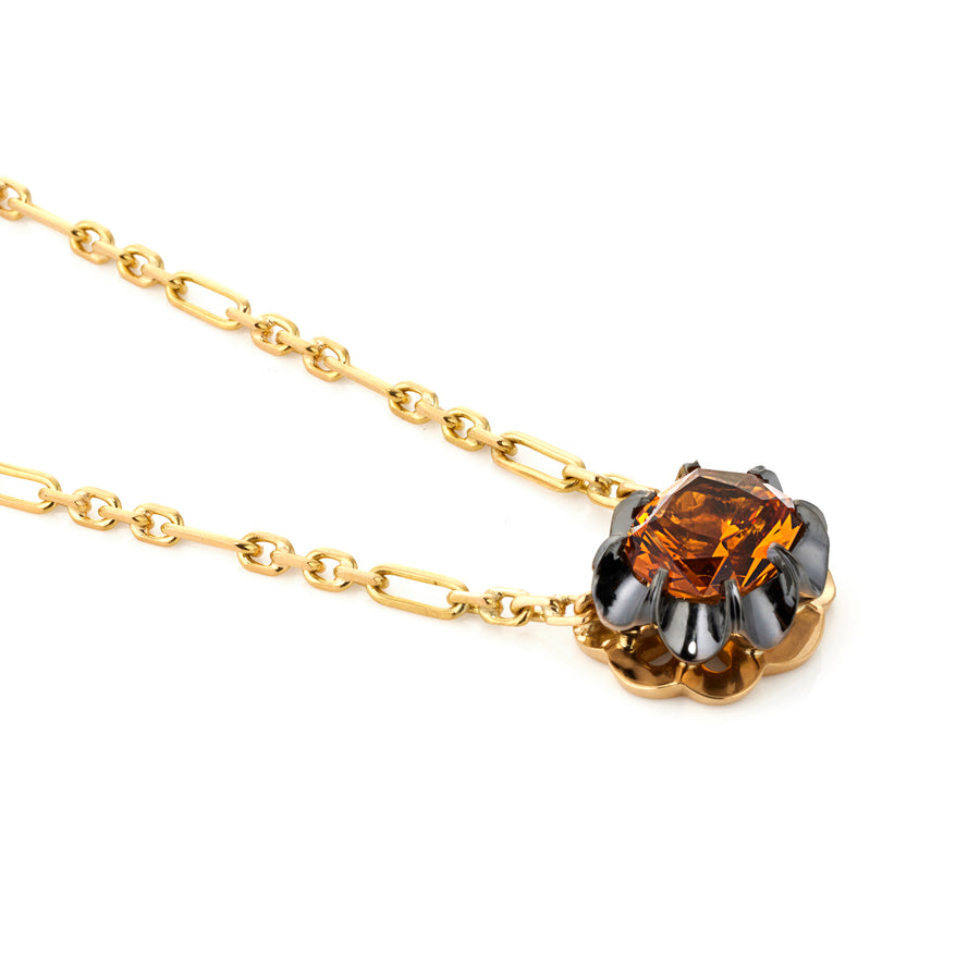 **One of a Kind** 18ct Signature Scallop Necklace with Citrine