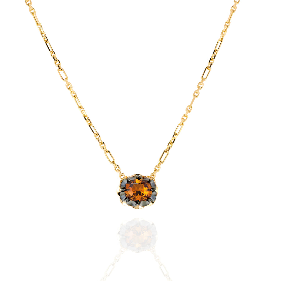 **One of a Kind** 18ct Signature Scallop Necklace with Citrine