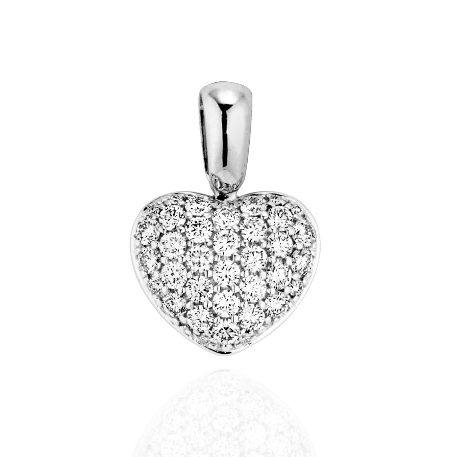 18ct Diamond Pavé Heart Charm